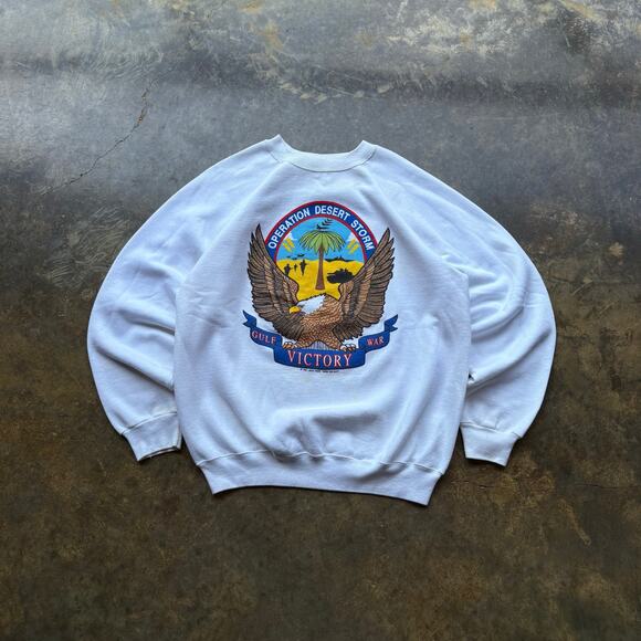 Vintage 90s Desert Storm Sweatshirt - Picture 1 of 5